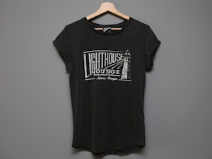 LIGHTHOUSE LOUNGE (NEW) - LADIES ROLLED SLEEVE T-SHIRT-2