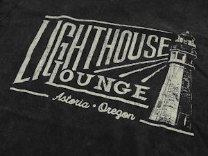 LIGHTHOUSE LOUNGE (NEW) - LADIES ROLLED SLEEVE T-SHIRT-3