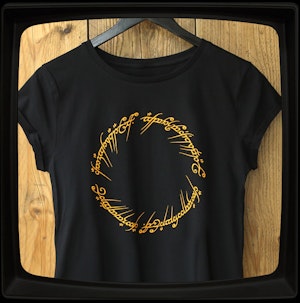 ONE RING TO RULE THEM ALL - LADIES ROLLED SLEEVE T-SHIRT