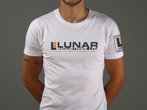 LUNAR INDUSTRIES (WHITE) - FITTED T-SHIRT-2