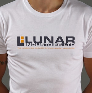 LUNAR INDUSTRIES (WHITE) - FITTED T-SHIRT