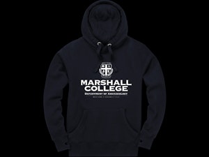 MARSHALL COLLEGE - PEACH FINISH HOODED TOP-2