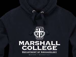 MARSHALL COLLEGE - PEACH FINISH HOODED TOP-5