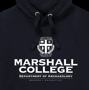MARSHALL COLLEGE - PEACH FINISH HOODED TOP