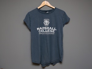 MARSHALL COLLEGE - LADIES ROLLED SLEEVE T-SHIRT-2