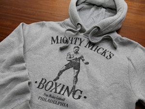 MIGHTY MICK'S - PEACH FINISH HOODED TOP-3
