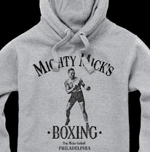 MIGHTY MICK'S - PEACH FINISH HOODED TOP