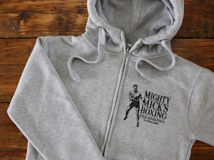 MIGHTY MICK'S BOXING GYM - PEACH FINISH ZIP-UP HOODED TOP-3