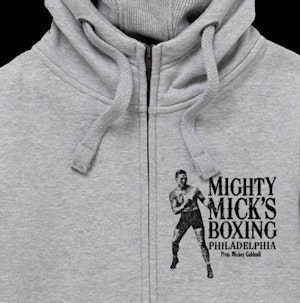MIGHTY MICK'S BOXING GYM - PEACH FINISH ZIP-UP HOODED TOP