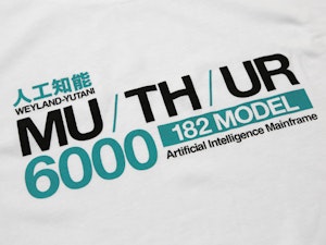 MU-TH-UR 6000 (WHITE) - SOFT JERSEY T-SHIRT-2