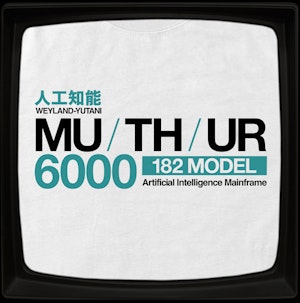 MU-TH-UR 6000 (WHITE) - SOFT JERSEY T-SHIRT