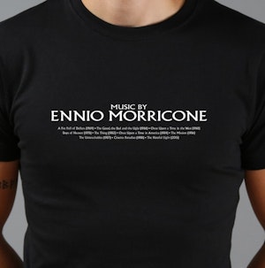 MUSIC BY ENNIO MORRICONE - FITTED T-SHIRT
