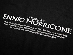 MUSIC BY ENNIO MORRICONE - FITTED T-SHIRT-3