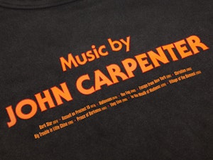 MUSIC BY JOHN CARPENTER - LADIES ROLLED SLEEVE T-SHIRT-3