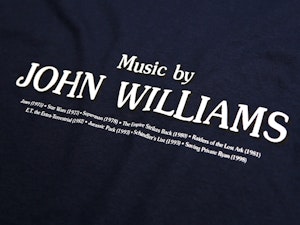 MUSIC BY JOHN WILLIAMS - LADIES ROLLED SLEEVE T-SHIRT-3