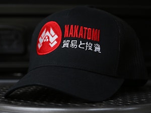 NAKATOMI CORPORATION (EMBROIDERED) BLACK - SNAPBACK TRUCKER CAP-2