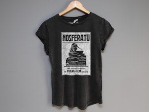 NOSFERATU - LADIES ROLLED SLEEVE T-SHIRT-2