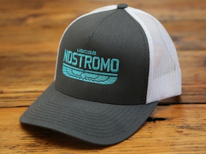 USCSS NOSTROMO (TEAL EMBROIDERED) - SNAPBACK TRUCKER CAP-2