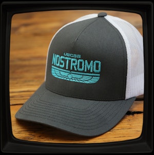 USCSS NOSTROMO (TEAL EMBROIDERED) - SNAPBACK TRUCKER CAP