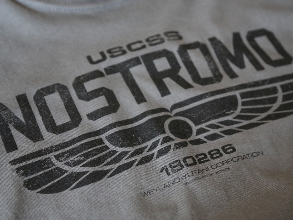 High Quality Retro USCSS Nostromo T-Shirt inspired by the 1979 movie Alien