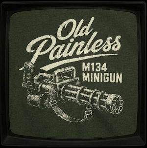 OLD PAINLESS (BREAST PRINT) - SOFT JERSEY T-SHIRT