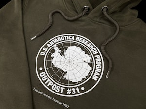 OUTPOST #31 (OLIVE) - ORGANIC HOODED TOP-4