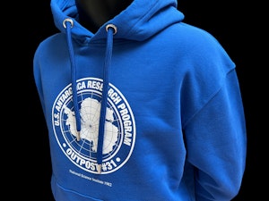 OUTPOST #31 (BLUE) - ORGANIC HOODED TOP-4