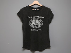 PAPER STREET SOAP COMPANY - LADIES ROLLED SLEEVE T-SHIRT-2