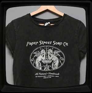 PAPER STREET SOAP COMPANY - LADIES ROLLED SLEEVE T-SHIRT