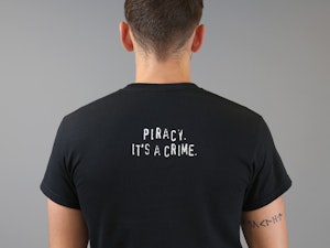 PIRACY.  IT'S A CRIME. - REGULAR T-SHIRT-4