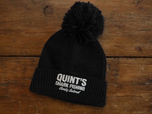 QUINT'S SHARK FISHING (EMBROIDERED) RIBBED - BOBBLE HAT-3