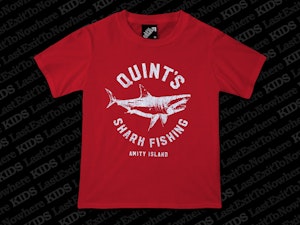QUINT'S SHARK FISHING (RED) - KIDS T-SHIRT-2