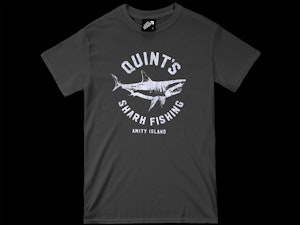 QUINT'S SHARK FISHING (CHARCOAL) - REGULAR T-SHIRT-2