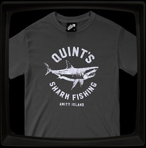 QUINT'S SHARK FISHING (CHARCOAL) - REGULAR T-SHIRT
