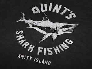 QUINT'S SHARK FISHING (BLACK) - VINTAGE T-SHIRT-3