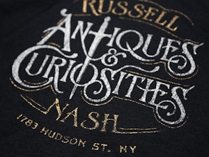RUSSELL NASH ANTIQUES & CURIOSITIES - REGULAR T-SHIRT-4