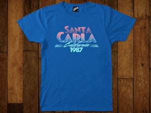 SANTA CARLA SUMMER 1987 - SOFT JERSEY T-SHIRT-2