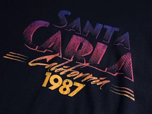 SANTA CARLA 1987 - LADIES ROLLED SLEEVE T-SHIRT-3