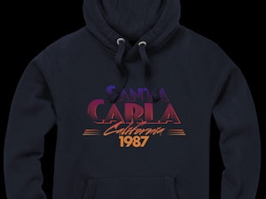 SANTA CARLA 1987 - PEACH FINISH HOODED TOP-2