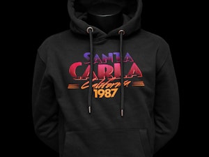 SANTA CARLA CALIFORNIA 1987 - ORGANIC HOODED TOP-4