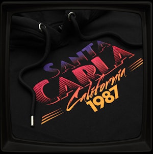 SANTA CARLA CALIFORNIA 1987 - ORGANIC HOODED TOP