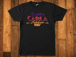 SANTA CARLA CALIFORNIA 1987 - SOFT JERSEY T-SHIRT-2