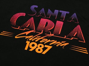 SANTA CARLA CALIFORNIA 1987 - LADIES ROLLED SLEEVE T-SHIRT-3