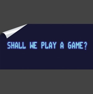 SHALL WE PLAY A GAME? - STICKER