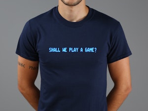 SHALL WE PLAY A GAME? - REGULAR T-SHIRT-2