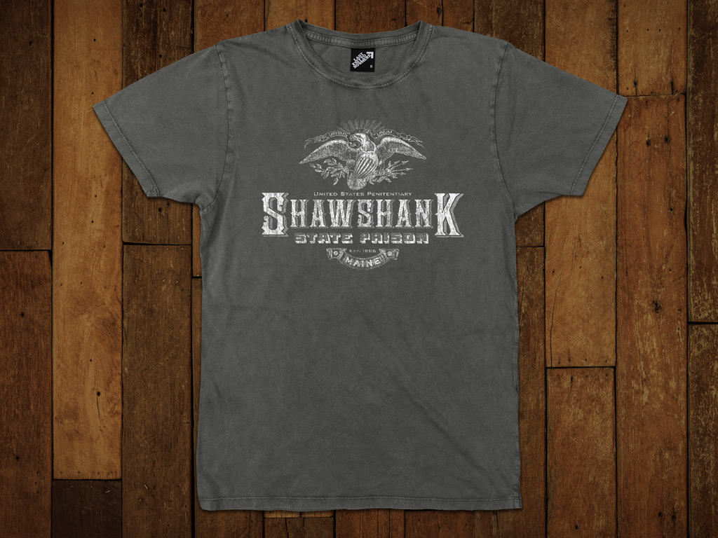 SHAWSHANK STATE PRISON (GREY) - VINTAGE T-SHIRT | Last Exit to Nowhere
