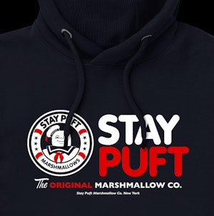 STAY PUFT MARSHMALLOW COMPANY - PEACH FINISH HOODED TOP