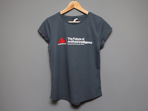 THE FUTURE OF ARTIFICIAL INTELLIGENCE - LADIES ROLLED SLEEVE T-SHIRT-2