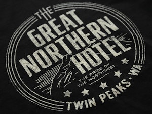 THE GREAT NORTHERN HOTEL - LADIES ROLLED SLEEVE T-SHIRT-3