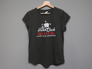 THE HARD DECK BAR - LADIES ROLLED SLEEVE T-SHIRT-2